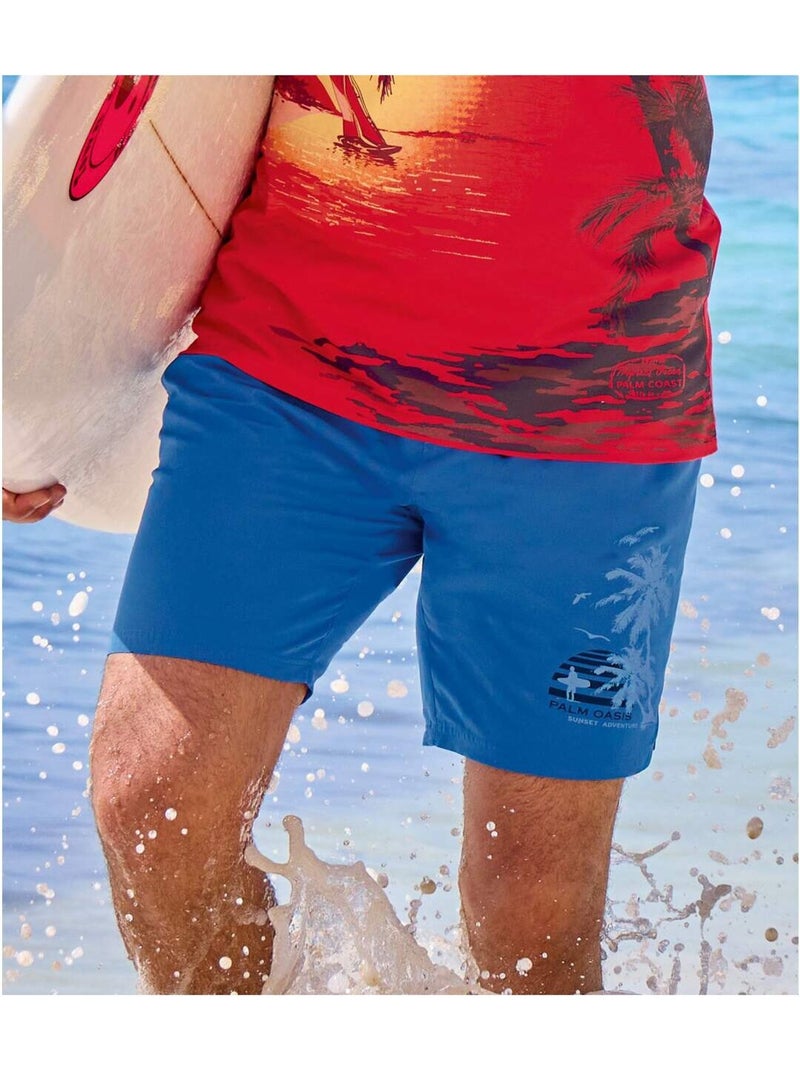 Short de Bain Surf   - ATLAS FOR MEN Bleu - Kiabi