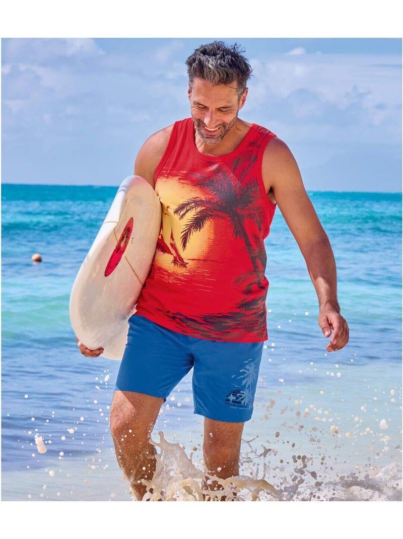 Short de Bain Surf   - ATLAS FOR MEN Bleu - Kiabi