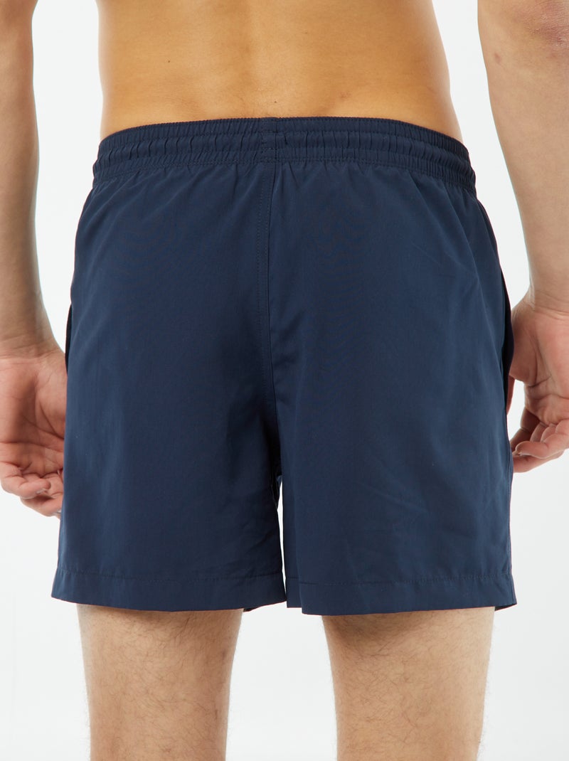 Short de bain uni avec cordons BLEU - Kiabi
