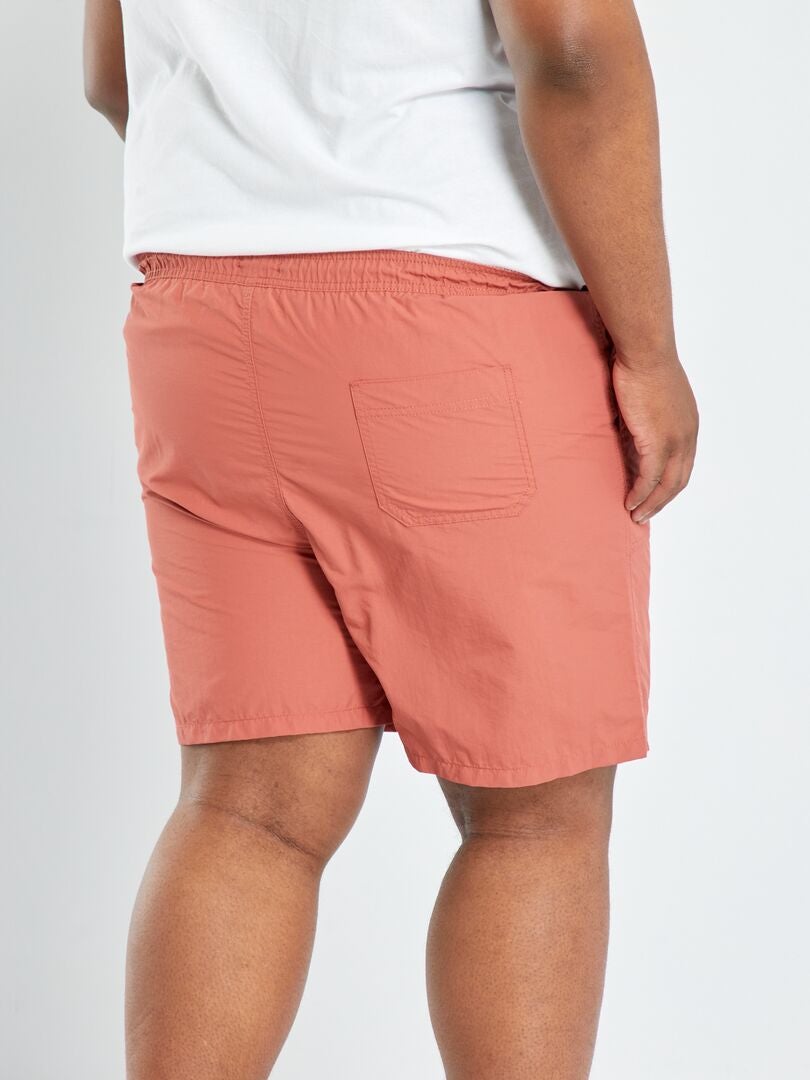 Short de bain uni Rouge - Kiabi