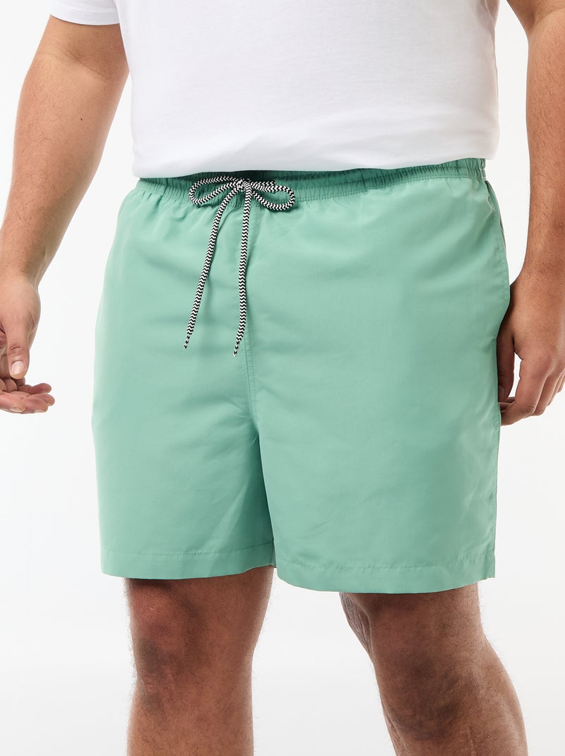 Short de bain uni Vert - Kiabi