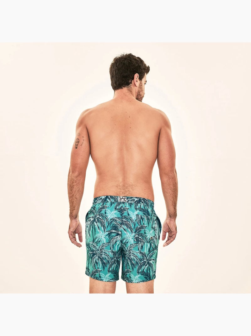 Short de bain  UV Line Vert - Kiabi