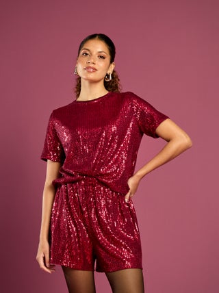 Short de fêtes à sequins