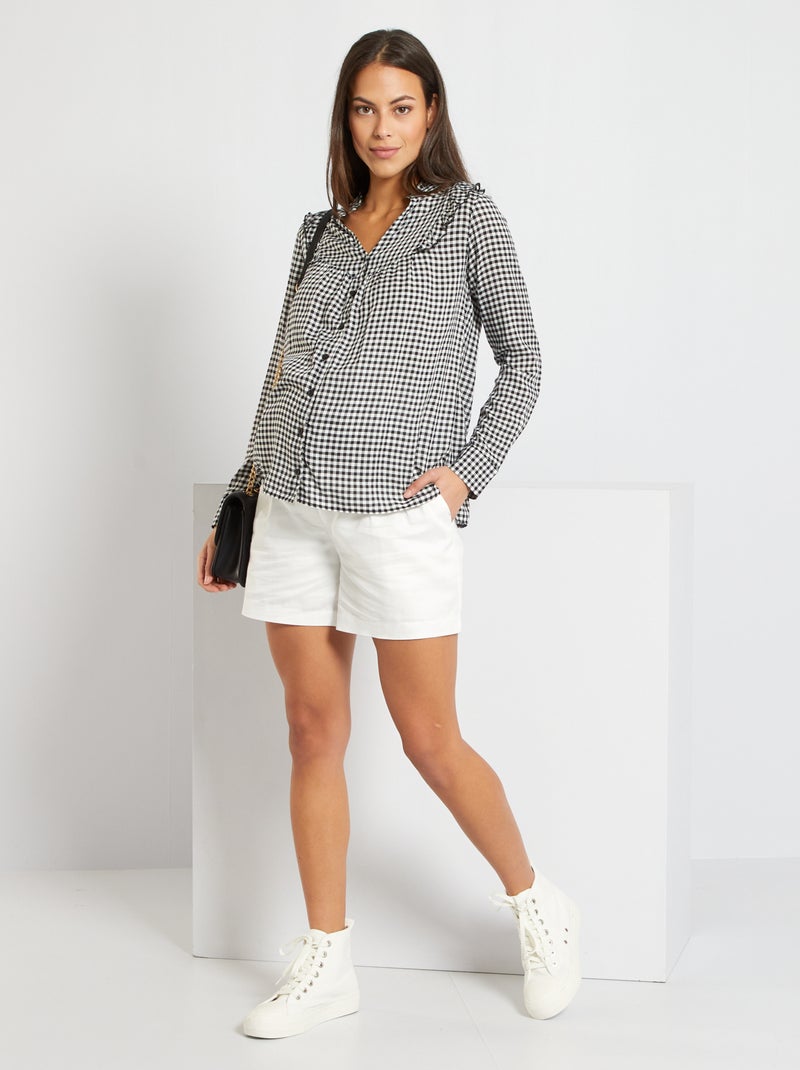 Short de grossesse blanc - Kiabi