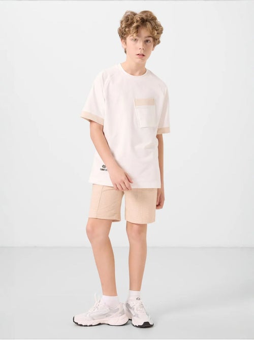 Short de jeunesse en coton mélangé tommy - Kiabi Short de jeunesse en coton mélangé tommy - Kiabi