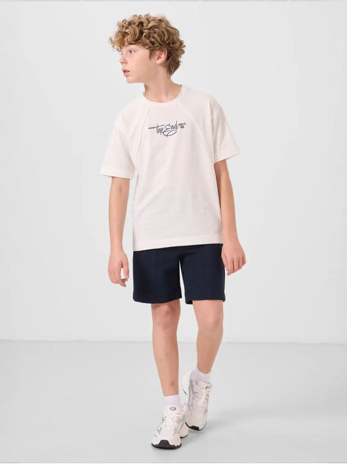 Short de jeunesse en coton mélangé tommy - Kiabi Short de jeunesse en coton mélangé tommy - Kiabi