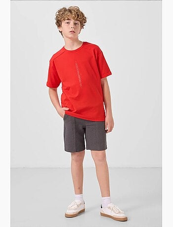 Short de jeunesse en coton mélangé tommy