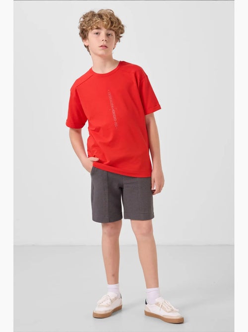 Short de jeunesse en coton mélangé tommy - Kiabi Short de jeunesse en coton mélangé tommy - Kiabi