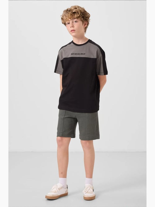 Short de jeunesse en coton mélangé tommy - Kiabi Short de jeunesse en coton mélangé tommy - Kiabi