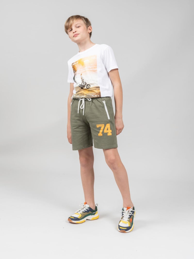 Short de jogging 'Deeluxe' Kaki - Kiabi