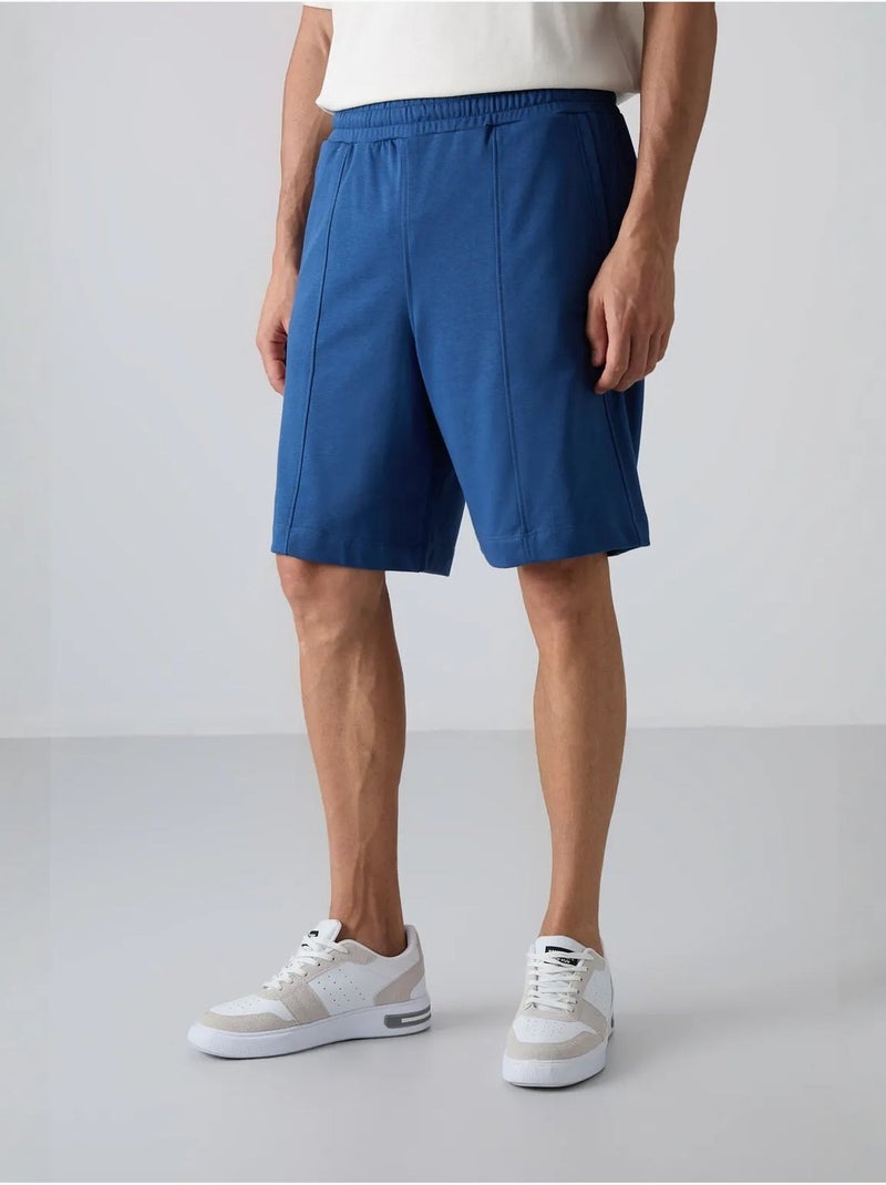Short de jogging homme en maille tommy Bleu - Kiabi