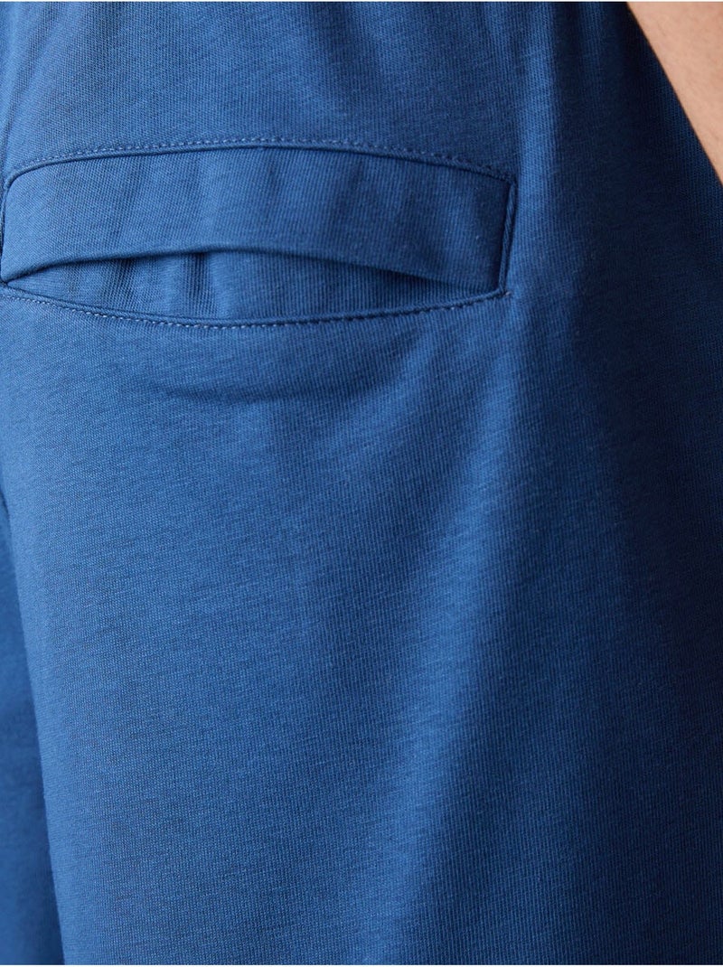 Short de jogging homme en maille tommy Bleu - Kiabi