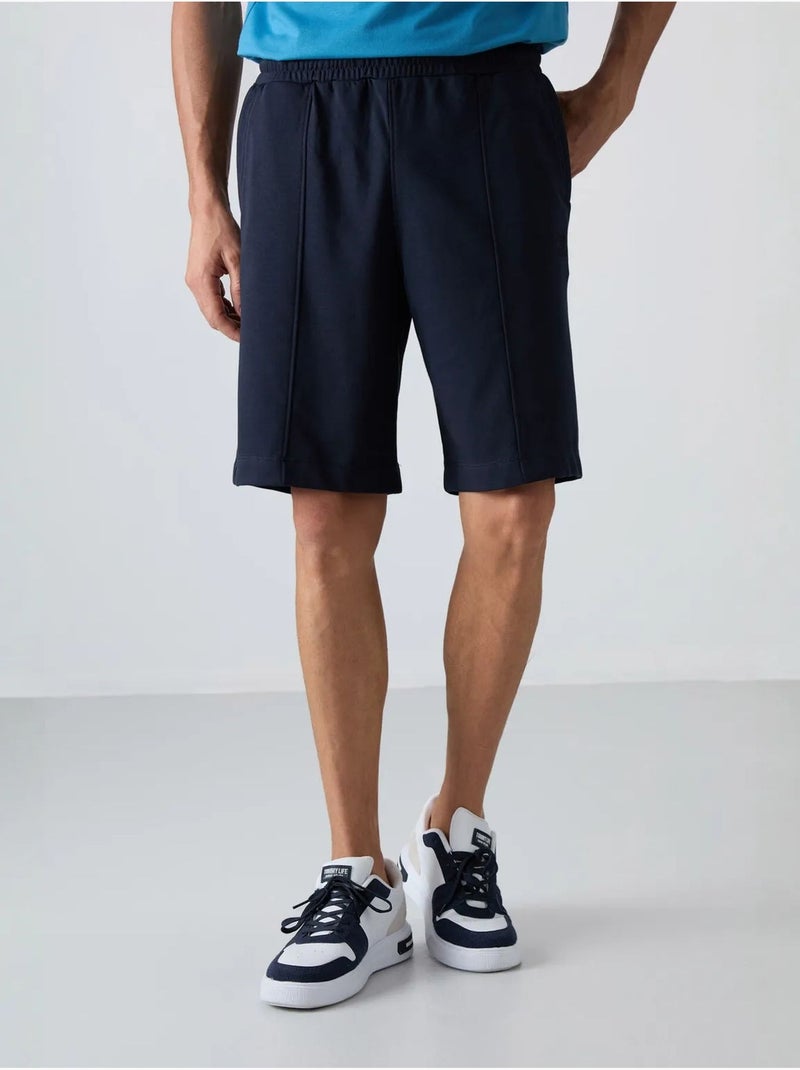 Short de jogging homme en maille tommy Bleu marine - Kiabi