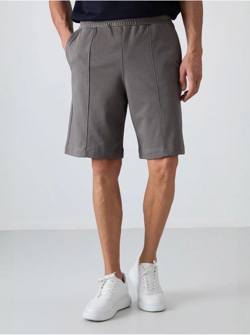 Short de jogging homme en maille tommy Gris - Kiabi
