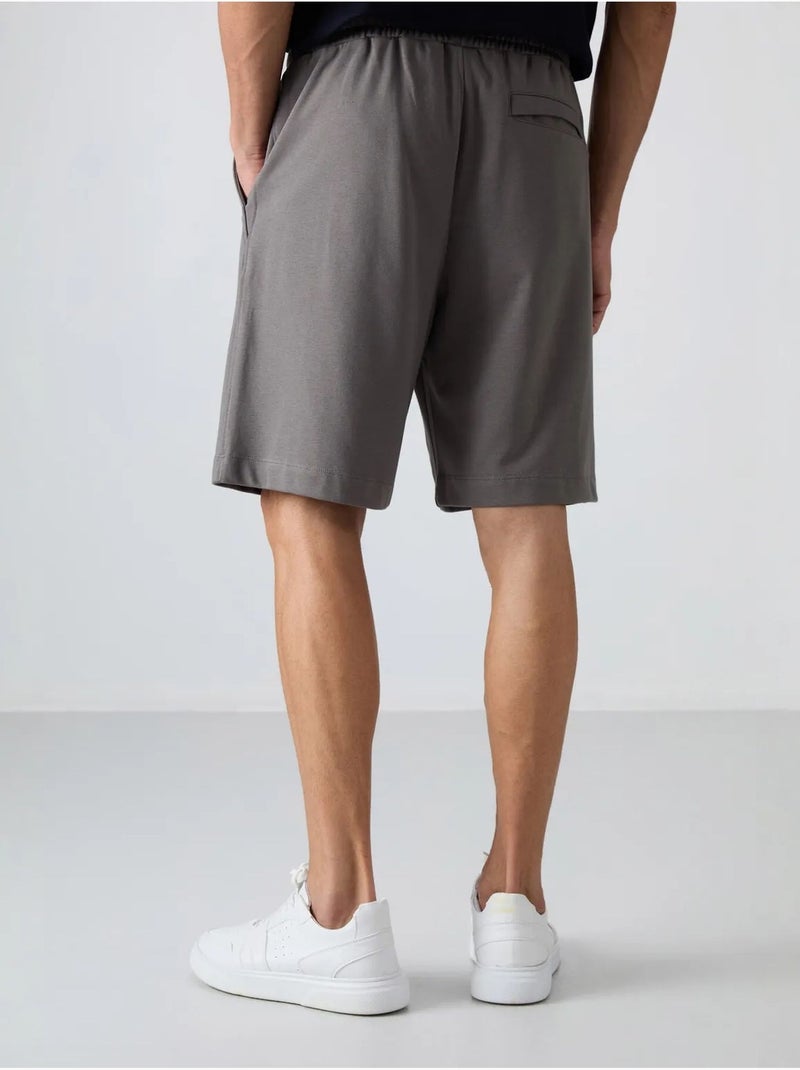 Short de jogging homme en maille tommy Gris - Kiabi