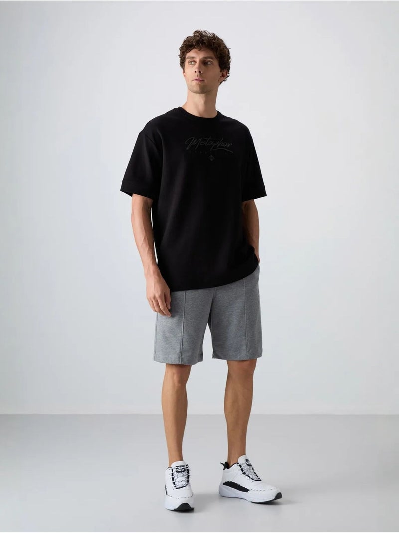Short de jogging homme en maille tommy Gris moyen - Kiabi