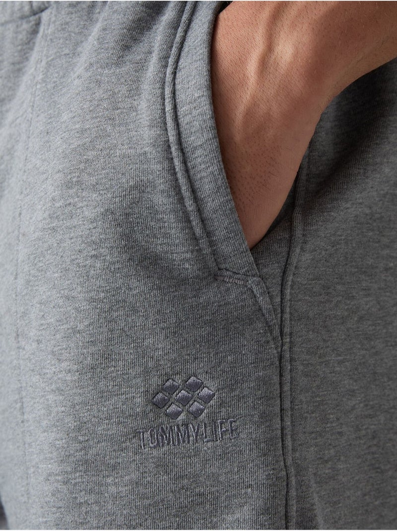 Short de jogging homme en maille tommy Gris moyen - Kiabi