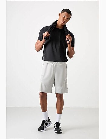Short de jogging uni maille tommy