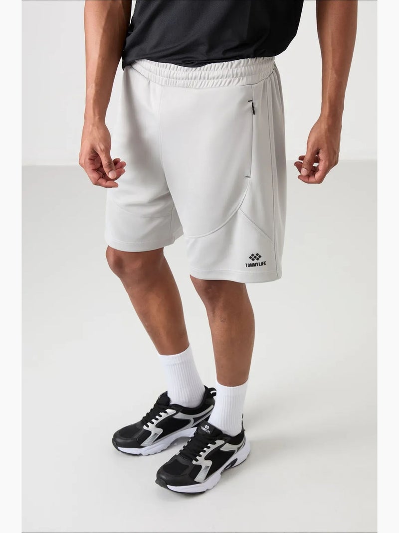 Short de jogging uni maille tommy Blanc cassé - Kiabi