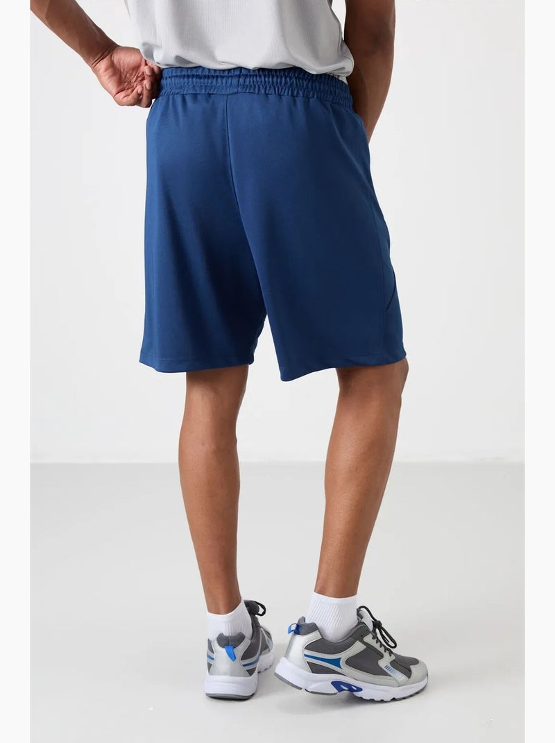 Short de jogging uni maille tommy Bleu cobalt - Kiabi