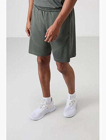 Short de jogging uni maille tommy