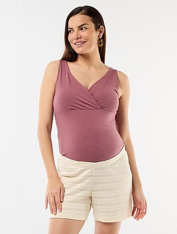 Short de maternité en crochet