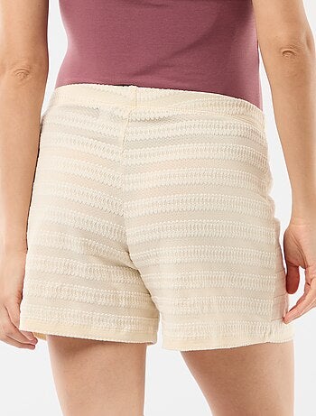 Short de maternité en crochet