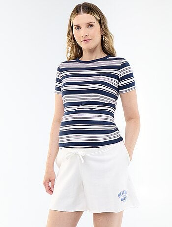 Short de maternité en french terry