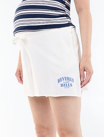 Short de maternité en french terry