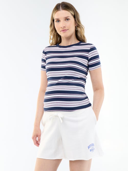 Short de maternité en french terry - Kiabi