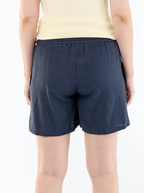 Short de maternité en lin imprimé - Kiabi Short de maternité en lin imprimé - Kiabi