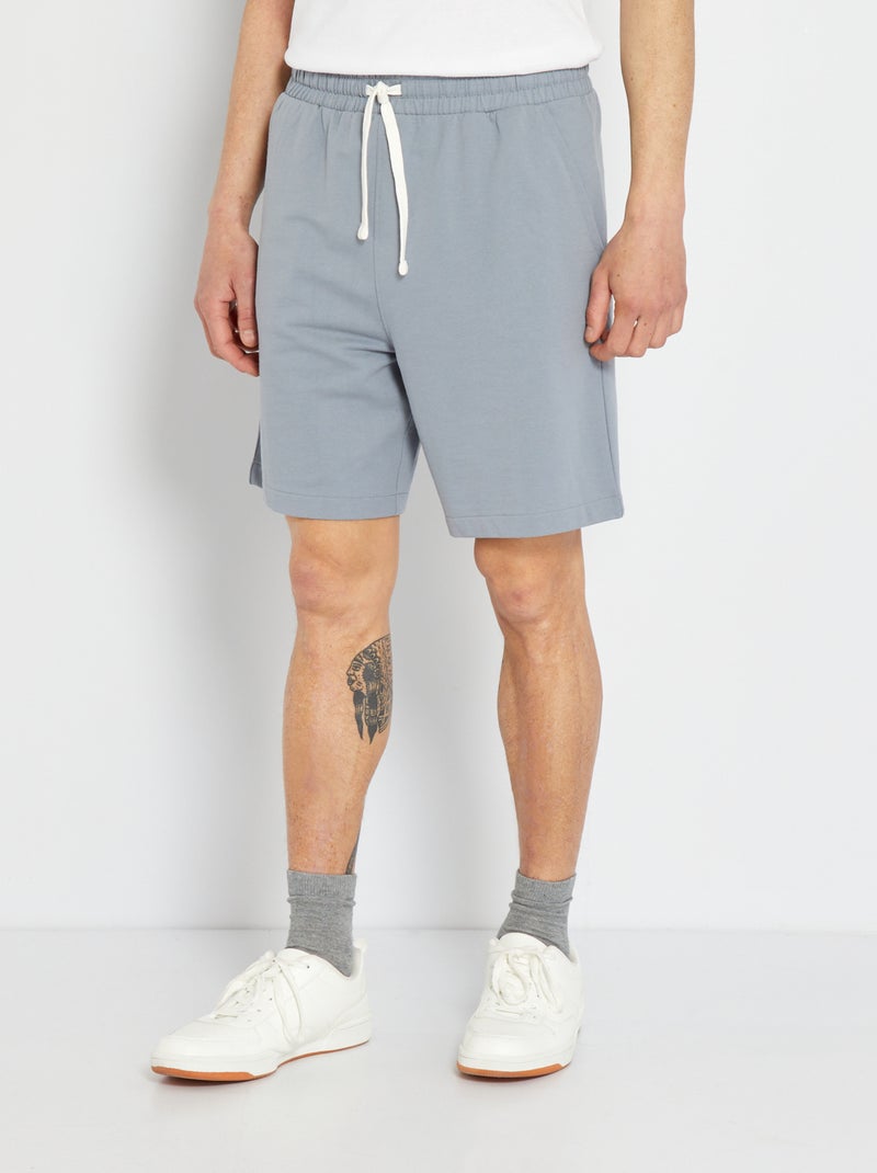 Short de nuit en molleton Gris foncé - Kiabi