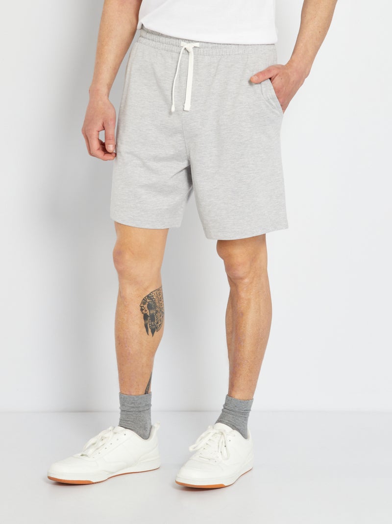 Short de nuit en molleton Gris - Kiabi