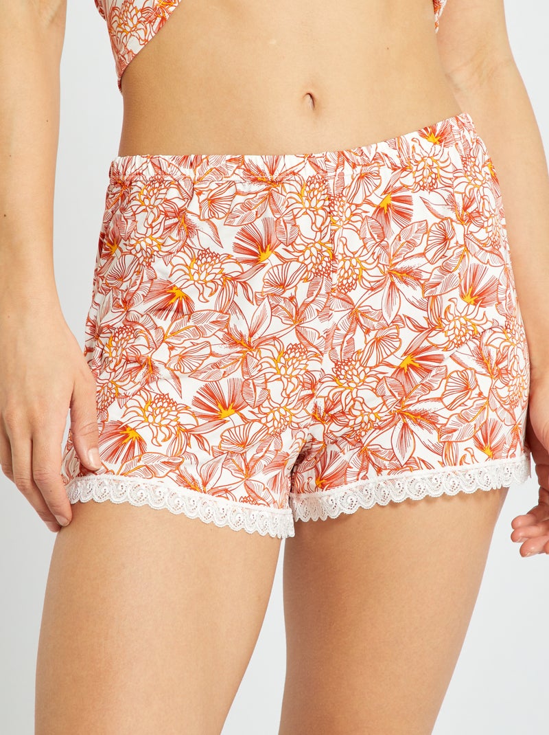 Short de nuit 'Envie de Lingerie' Beige - Kiabi