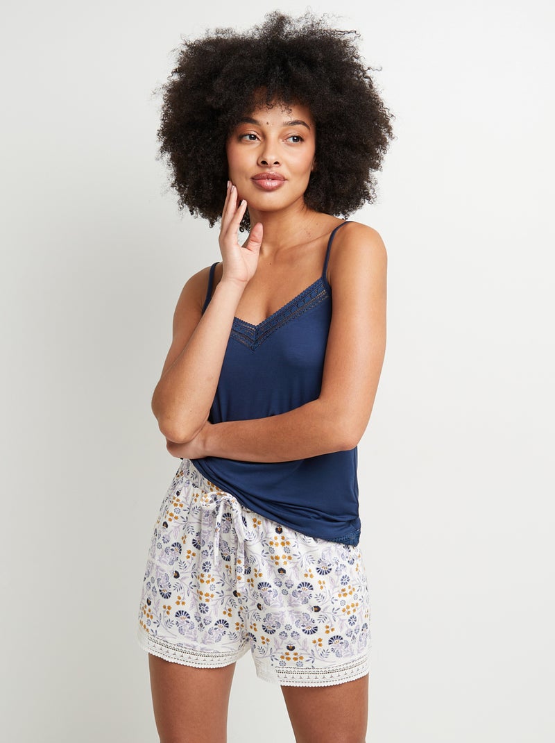 Short de pyjama Camille - RougeGorge Lingerie Blanc Multicolore - Kiabi