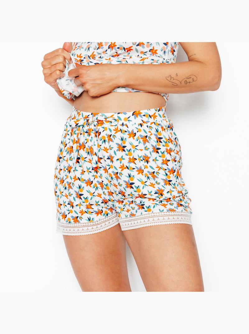 Short de pyjama Camille - RougeGorge Lingerie Blanc Multicolore - Kiabi