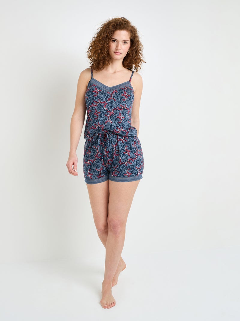 Short de pyjama Camille - RougeGorge Lingerie Bleu Multicolore - Kiabi