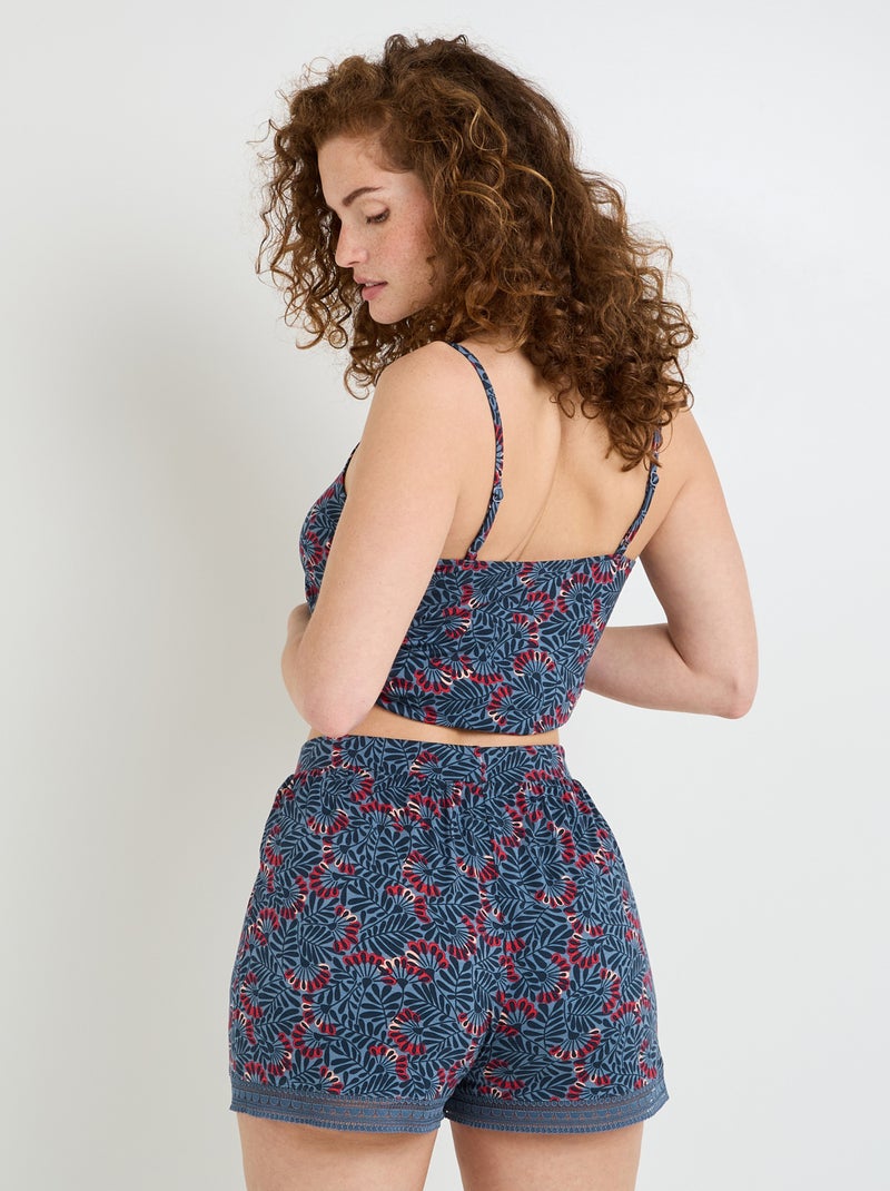 Short de pyjama Camille - RougeGorge Lingerie Bleu Multicolore - Kiabi