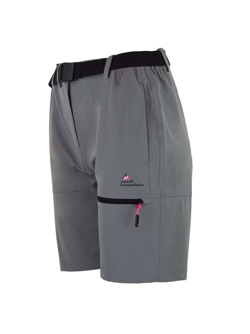 Short de randonnée   AJASI - PEAK MOUNTAIN Gris - Kiabi