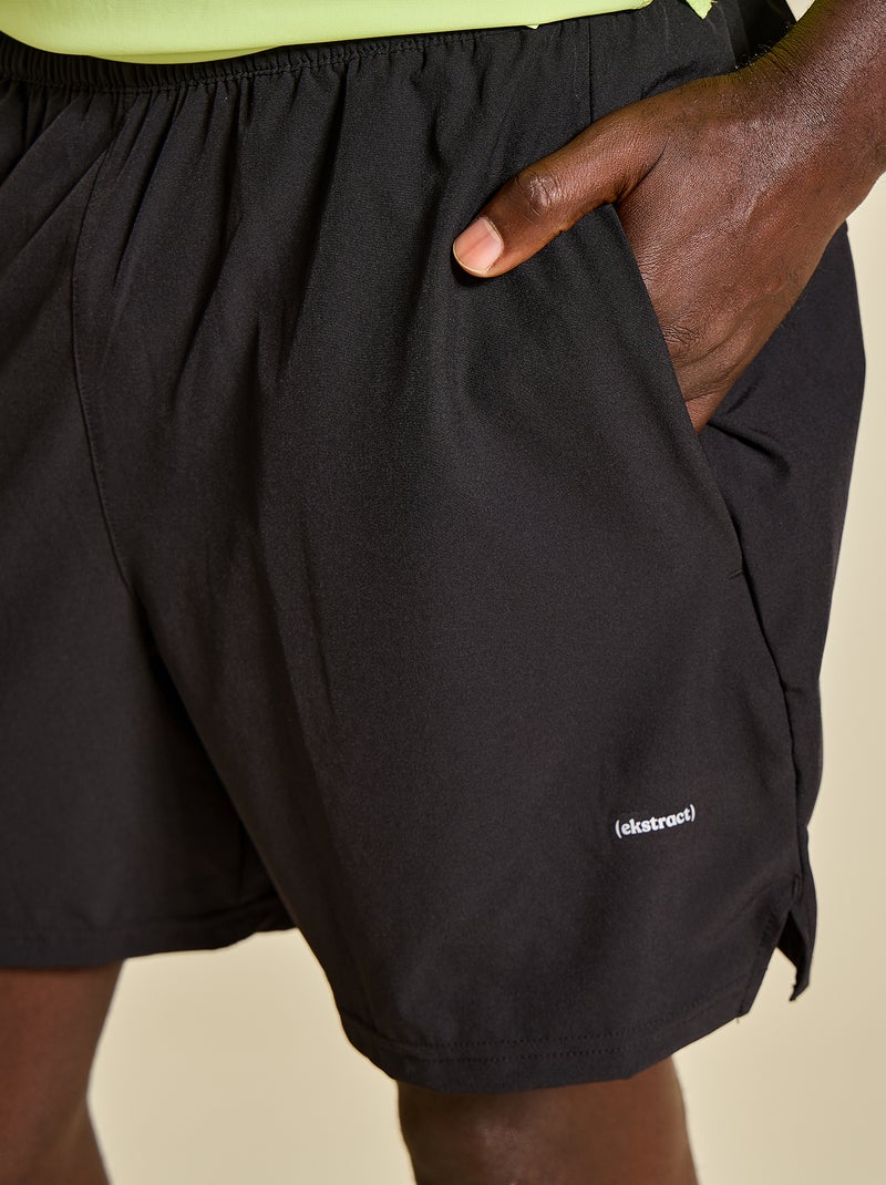 Short de running - (ekstract) Noir - Kiabi