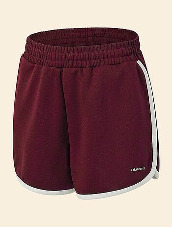 Ekstract - Short de sport avec bandes contrastées