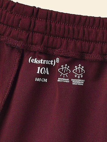 Ekstract - Short de sport avec bandes contrastées