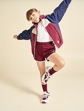 Ekstract - Short de sport avec bandes contrastées