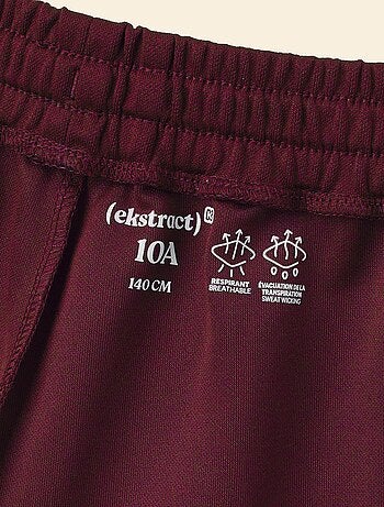 Ekstract - Short de sport avec bandes contrastées