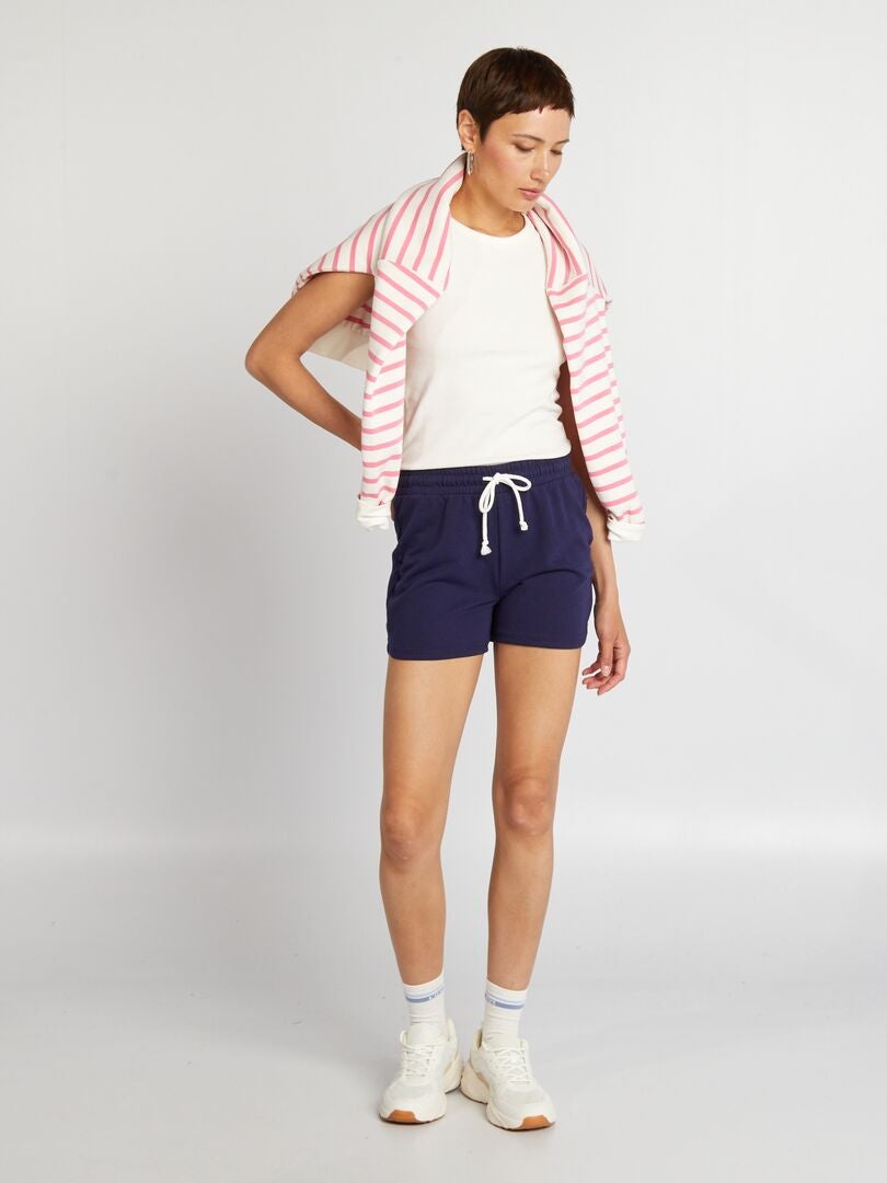 Short De Sport Jennyfer Bleu - Taille S - Occasion Très Bon état - Style Bermuda