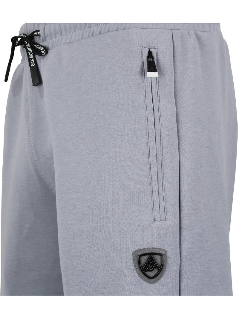 SHORT DE SPORT EN SCUBA CORDEAU HOMME - PEAK MOUNTAIN Gris perle - Kiabi