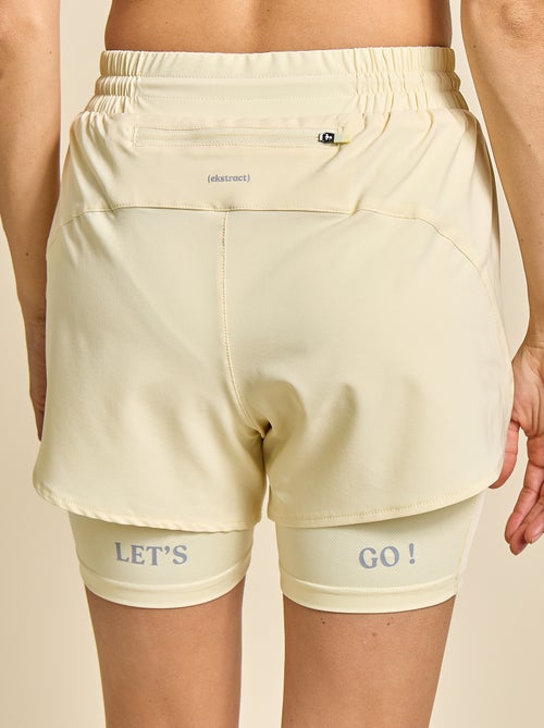 Short de sport modèle 2 en 1 - (ekstract) - Kiabi