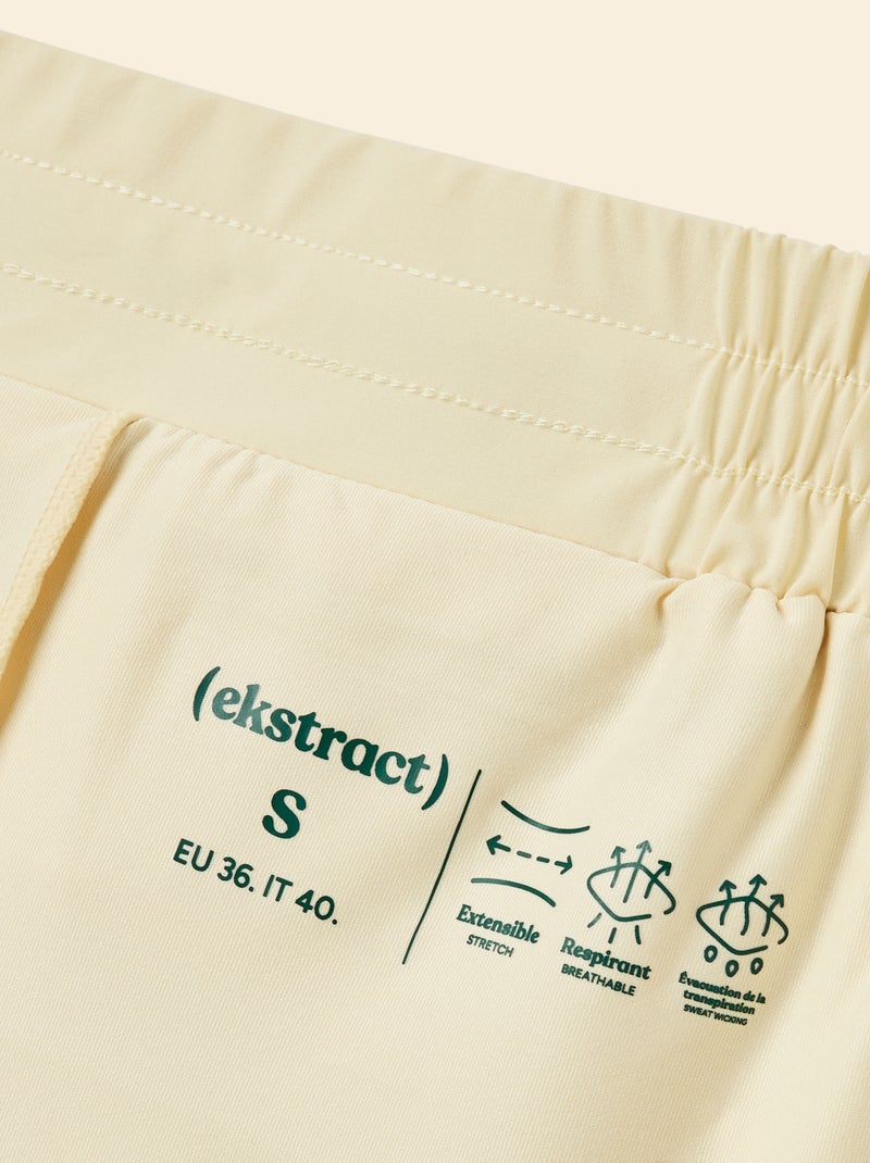 Short de sport modèle 2 en 1 - (ekstract) Jaune - Kiabi