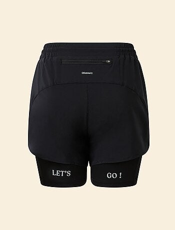 Short de sport modèle 2 en 1 - (ekstract)