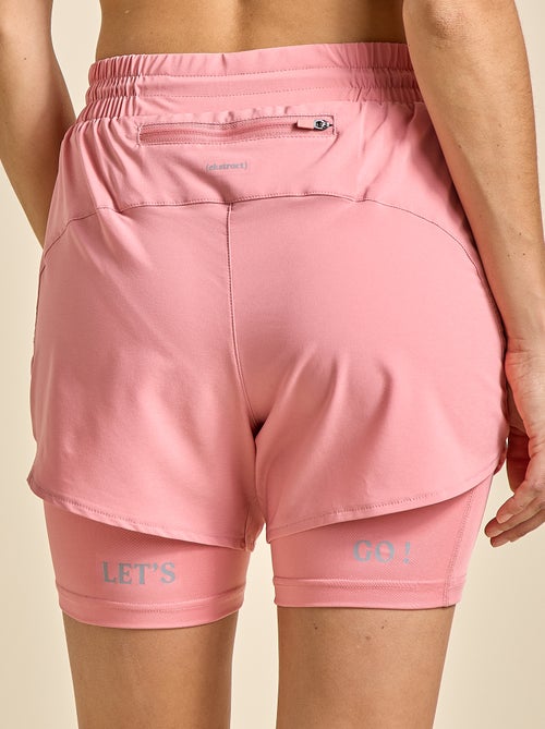 Short de sport modèle 2 en 1 - (ekstract) - Kiabi Short de sport modèle 2 en 1 - (ekstract) - Kiabi